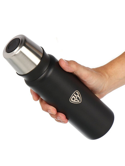 Термос нержавеющая сталь, 0.5 л, узкая горловина, BY Collection, K2, колба нержавеющая сталь, черный, 841-831
