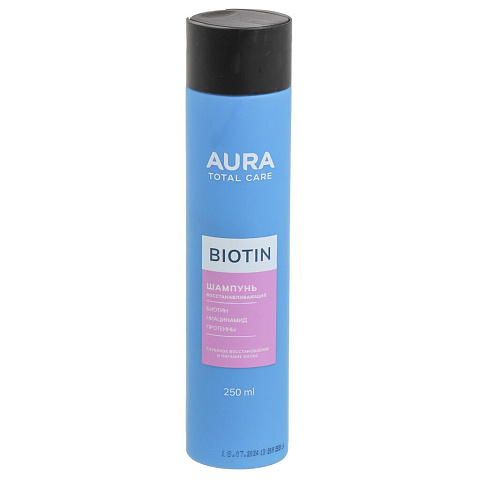 Шампунь Aura, Total Care, Biotin Восстанавливающий, 250 мл