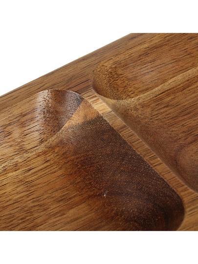 Менажница акация, 30х10х2.5 см, 3 секции, Daniks, PS45330A