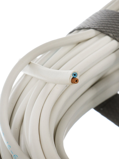 Провод ШВВП, 2х0.5 мм², 20 м, медь, соединительный, ГОСТ, белый, Альтема, А000442