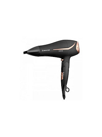Фен Brayer, 3000BR-BN, 2200 Вт, холодный воздух, 3 режима, 2 скорости, BR3000BN
