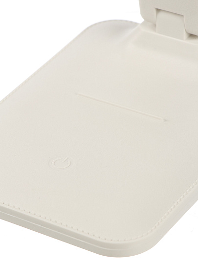 Светильник настольный, 5 Вт, USB+адаптер, белый, абажур белый, A100085, на подставке