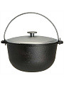 Казан чугун, 10 л, с крышкой, с дужкой, Гардарика, 1510-6