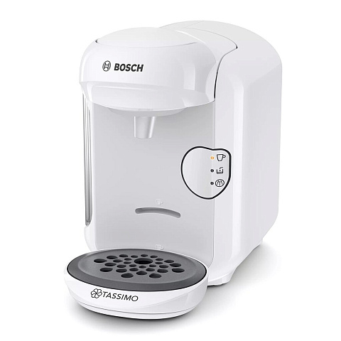 Кофеварка электрическая, капсульная, 0.7 л, Bosch, TAS 1404, 1300 Вт, max высота чашки 17 см, белая