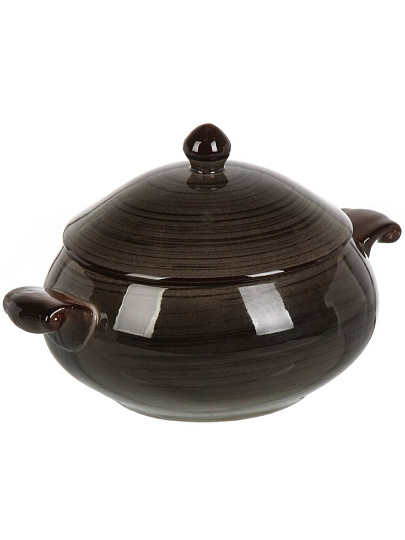 Горшок керамика, 0.8 л, Графит, Y4-9034