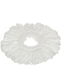 Сменный блок для швабры микрофибра, 35х35 см, круглый, белый, Verde, Spin Mop, 39069