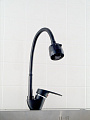 Смеситель для кухни, Эверест, гибкий излив, с картриджем, черный, B58-0266 - фото 2