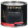 Грунтовка алкидная, Estima, ГФ-021, красно-коричневая, 2.2 кг