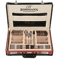 Набор стол/приб 72пр (60 приборов на 12 персон+доп.приборы) нерж в чемодане BН-5946 Bohmann