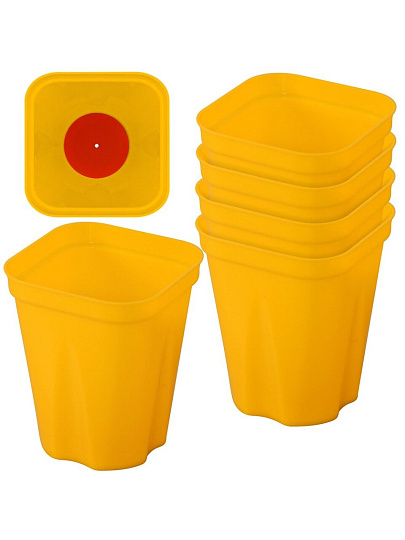 Набор стаканчиков для рассады 5 шт, 750x750x850 мм, со съемным дном, Мультидом