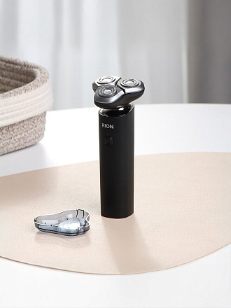 Электробритва аккумуляторная, Rion, PX7, сухое/влажное бритье, 0.6 А.ч, 3 бритвенные головки, 5 В постоянного тока, 1 А, USB TYPE C, черная, RSM-2281