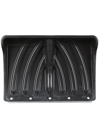 Лопата для снега пластик, с оцинкованной планкой, 465х340 мм, без черенка, тулейка 32 мм, Крепыш Standart, 1113-00