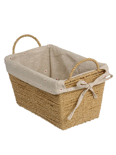 Корзина плетеная, прямоугольная, с ручками, 27*17*14 см, Y4-9676