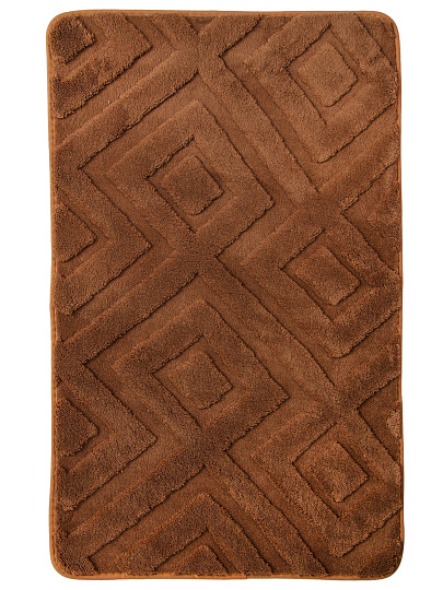 Набор ковриков для ванной, 3 пр, коричневый, Y4-9943