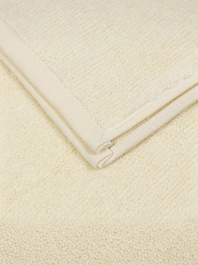 Полотенце банное 50х90 см, 100% хлопок, 500 г/м2, Перо, Silvano, слоновая кость, Узбекистан