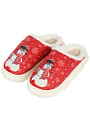 Тапки для женщин, полиэстер, красно-белые, р. 40-41, Снеговички, A210406