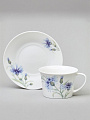 Чайная пара фарфор, 2 предмета, на 1 персону, 250 мл, Lefard, Васильки, 760-838