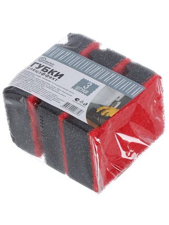 Губка для посуды 3 шт, Спецэффект New, Марья Искусница