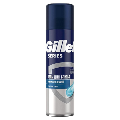 Гель для бритья, Gillette, увлажняющий, 200 мл