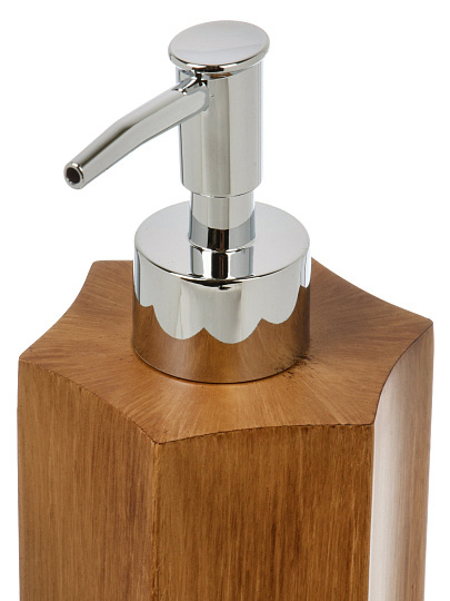 Дозатор для жидкого мыла Дерево, полистоун, 8.1x13/19 см, BRE2017AA-LD