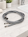 Подводка для воды М10-1/2&amp;quot;х0.8 м, пара, сталь, полиамид, AquaLine