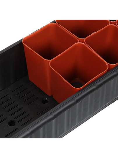 Набор для рассады 14 стаканчиков, с поддоном, в ассортименте, Радиан