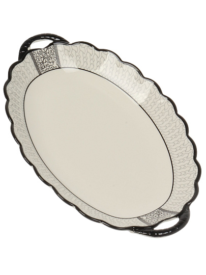 Блюдо керамика, овальное, 31 см, с ручками, RasheL, R-31101
