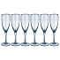 Бокал для шампанского, 170 мл, стекло, 6 шт, Light blue pенесанс, 194-607 - фото 2