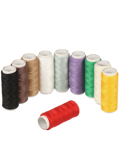Набор ниток 10 предметов, цветной, Y4-11578