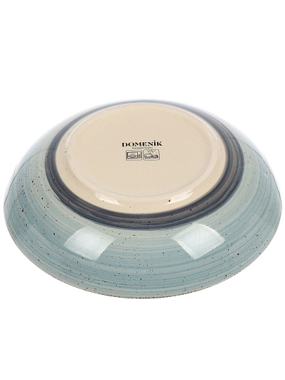 Тарелка суповая, керамика, 20 см, Mood, Domenik, DMD273, дымчато-голубая