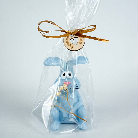 Свеча декоративная, 11х6.5 см, ментол, Evis, Братец Кролик малый, с росписью, 28 1390 0003