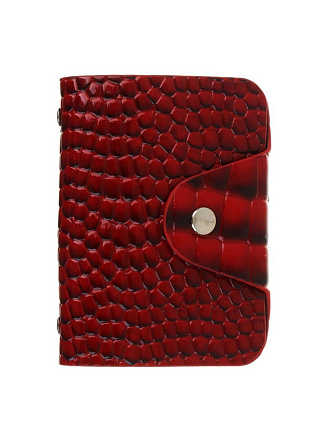 Визитница-картхолдер полиуретан, 10.2х7.5х1.5 см, ЮниLook, на кнопке, 26 карт, в ассортименте, 334-024