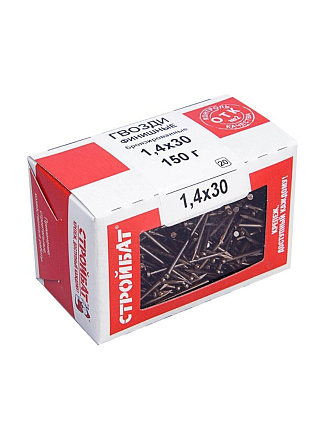 Гвоздь финишный, диаметр 1.4х30 мм, бронза, 0.15 кг, 242921
