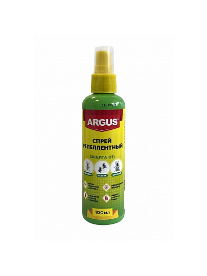Репеллент от комаров, спрей, Argus, 100 мл