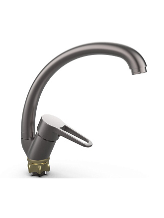 Смеситель для кухни, G.lauf, с картриджем, графит, NUD4-A045MG