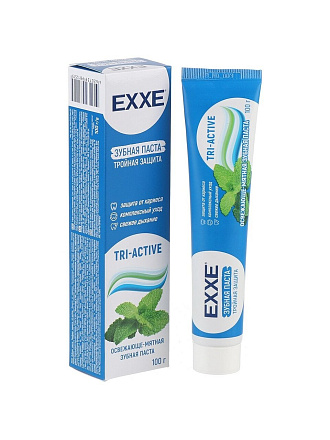 Зубная паста Exxe, Тройная защита, 100 г