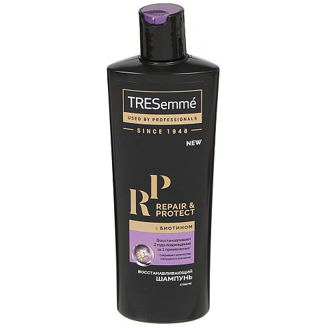 Шампунь TRESemme, Repair and Protect с биотином, для сухих и поврежденных волос, 400 мл