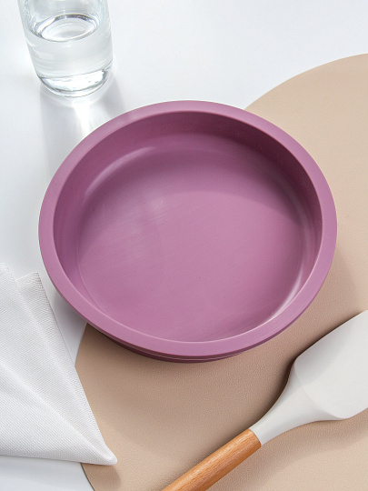 Форма для запекания силикон, 20х20х4 см, круглая, Хорс, Plum, П-01-51-03-(205)