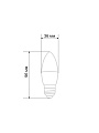 Лампа светодиодная E27, 9.5 Вт, 75 Вт, свеча, 4000 К, нейтральный белый свет, Rexant, CN, 604-026 - фото 2