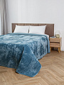 Покрывало евро, 240х260 см, 100% полиэстер, стеганое, Silvano, Runa, серо-голубое