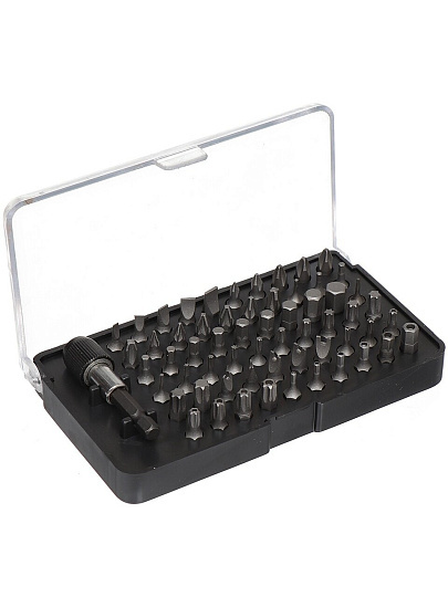 Набор бит Bartex, 61 шт, магнитный адаптер, CrV