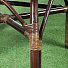 Мебель садовая Флоренция Мини, бежево-шоколадная, стол, 80.5х81х76 см, 2 кресла, подушка шоколадная, 110 кг, IND07WG - фото 8