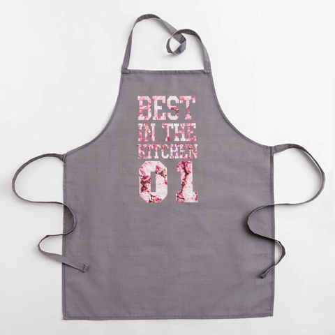 Фартук «Этель» Best in the kitchen 60х70 см, 100% хлопок, репс 210 г/м2, 6581924