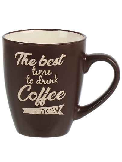 Кружка керамика, 380 мл, Кантри кофе, 8.8х10.8 см, Y4-8974, в ассортименте