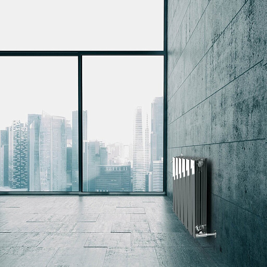 Радиатор биметалл, 500х100 мм, Royal Thermo, PianoForte/Silver Satin, 4 секции, НС-1093826