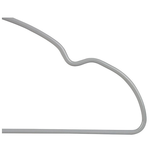 Вешалки-плечики для одежды, 40 см, металл, ПВХ, 10 шт, серые, Рыжий кот, 107916