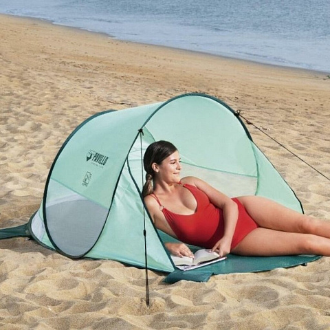 Палатка пляжная 2-местная, 200х120х90 см, 1 слой, 1 комн, Bestway, Beach Quick 2, 68107