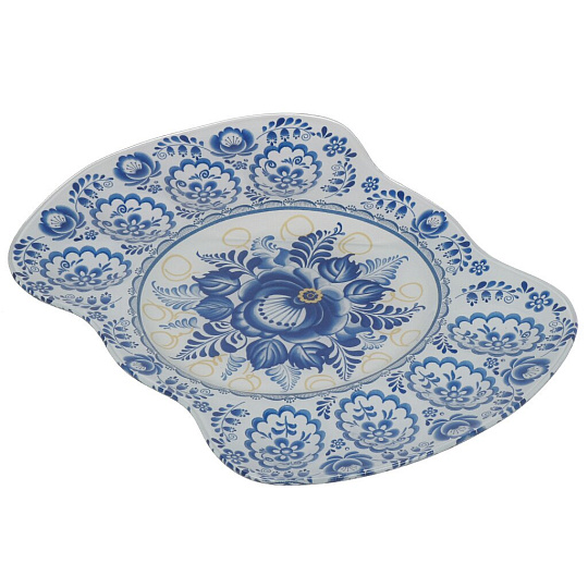 Подставка для яиц и кулича, стекло, 33 см, GC2314