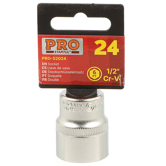 Головка торцевая 6-гранная, 1/2&quot;, 24 мм, Startul, PRO-52024