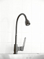 Смеситель для кухни, Эверест, гибкий излив, с картриджем, черный, B58-1546 - фото 2
